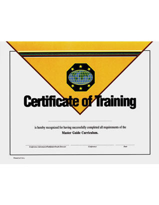 Certificate For Master Guide – Pathfinders | Central California Conference